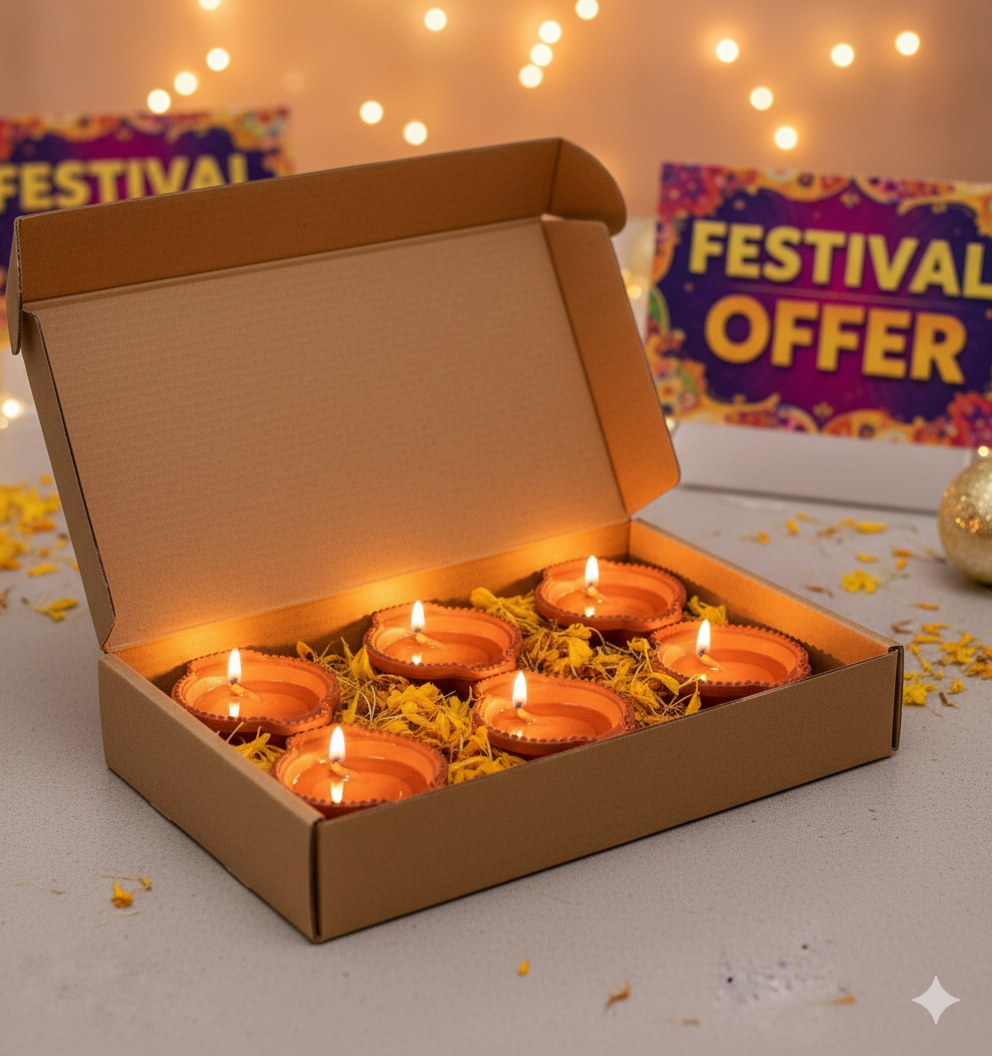 π LED Water Sensor Diyas β Traditional Vibes with Modern Magic! π(Pack of 6/12/18/24)