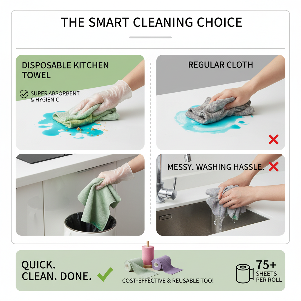 Disposable Kitchen Towels (75 Sheets) β Super Absorbent | 50% OFF