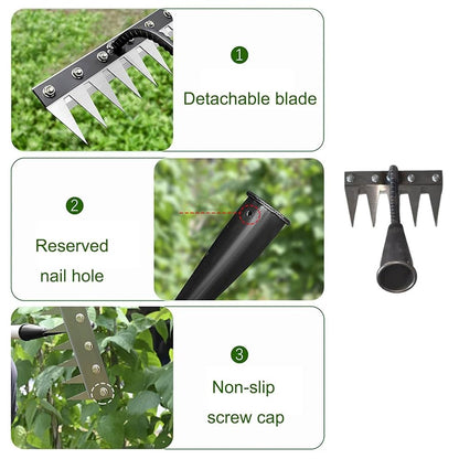 🌱 5 Teeth Carbon Steel Garden Weeding Tool 🌱