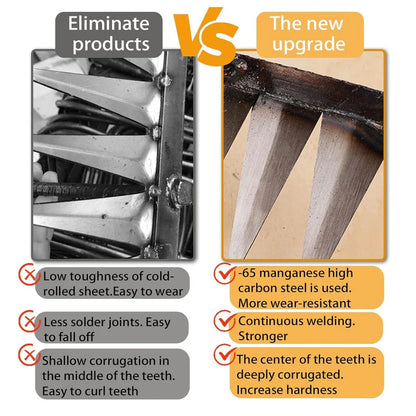 🌱 5 Teeth Carbon Steel Garden Weeding Tool 🌱
