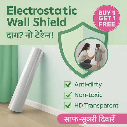 🔥 BUY 1 GET 1 FREE 🔥  Transparent Electrostatic Wall Protection Film