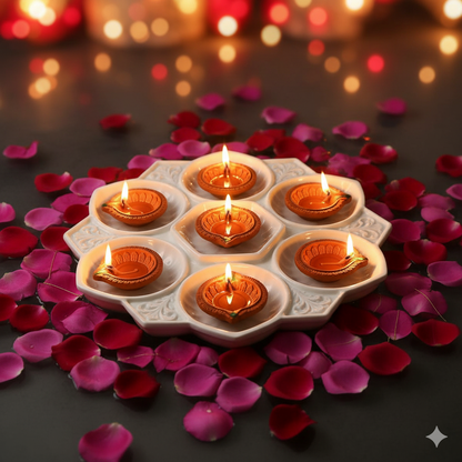 🌟 LED Water Sensor Diyas – Traditional Vibes with Modern Magic! 🌟(Pack of 6/12/18/24)