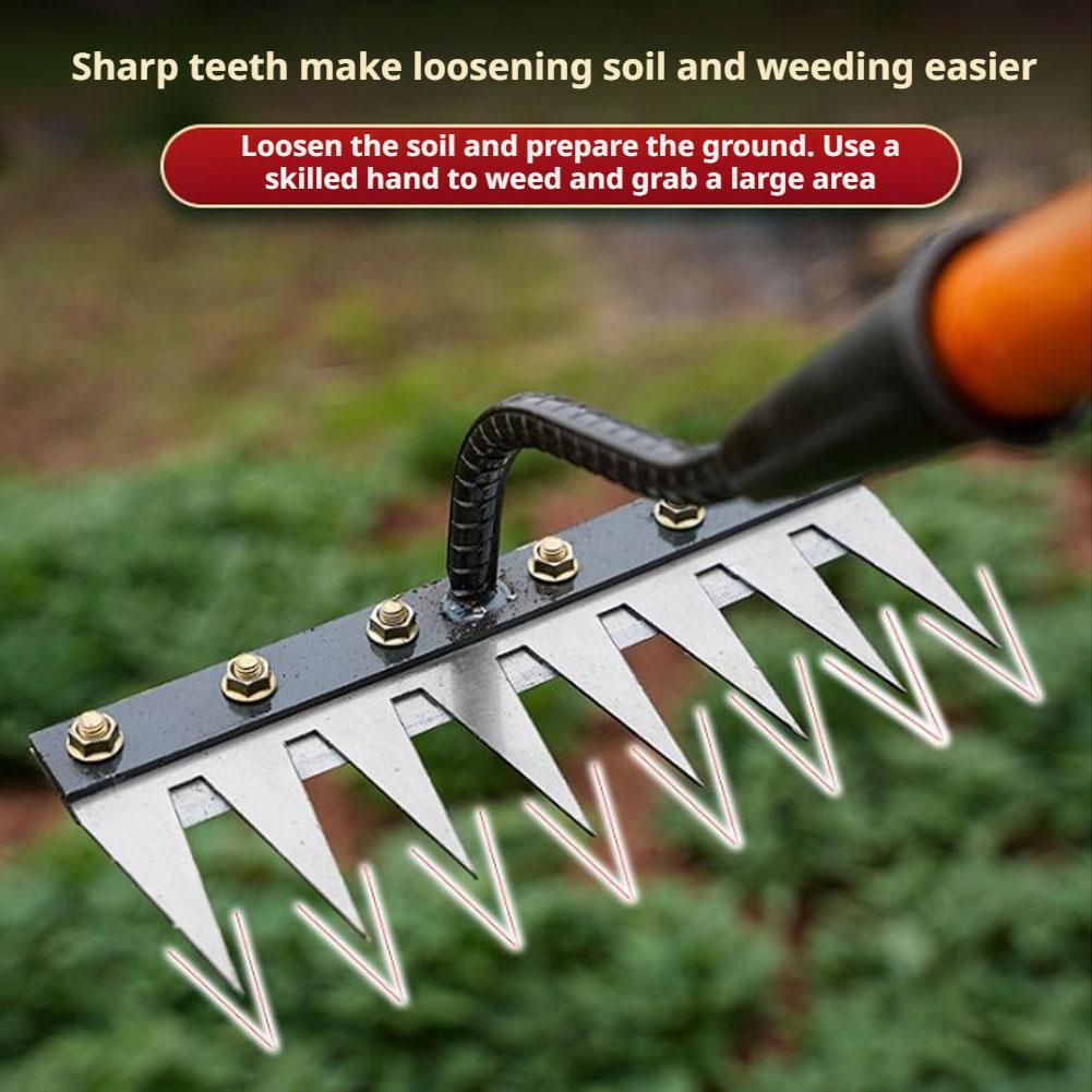 🌱 5 Teeth Carbon Steel Garden Weeding Tool 🌱