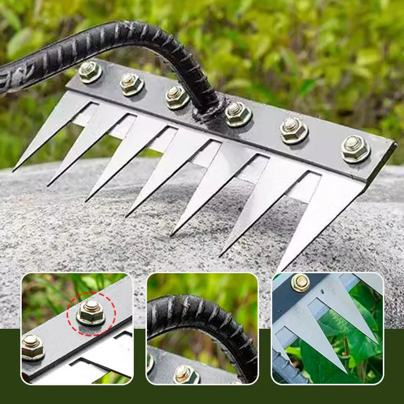 🌱 5 Teeth Carbon Steel Garden Weeding Tool 🌱