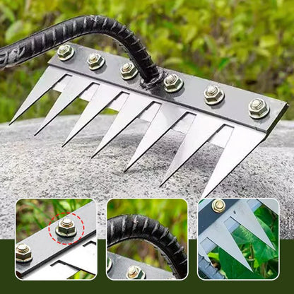 🌱 5 Teeth Carbon Steel Garden Weeding Tool 🌱